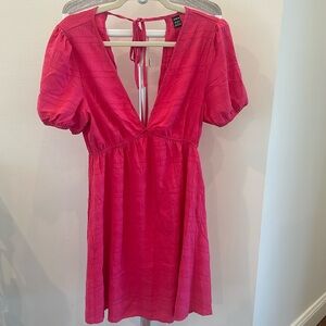 SHEIN hot pink dress summer dress NWOT medium